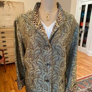 Metallic‎ Chico's Blazer - Size 2